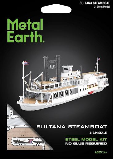 Metal Earth Sultana Steamboat