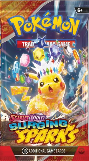 Pokemon SV8: Surging Sparks Booster Pack (Buy 2, Get 1 Free)