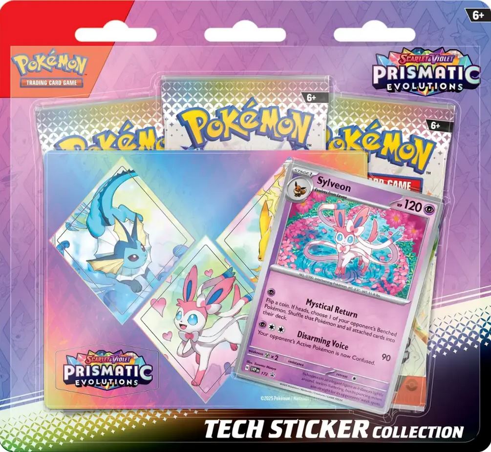 Pokemon SV8.5 Prismatic Evolutions Tech Sticker Collection (Assorted)