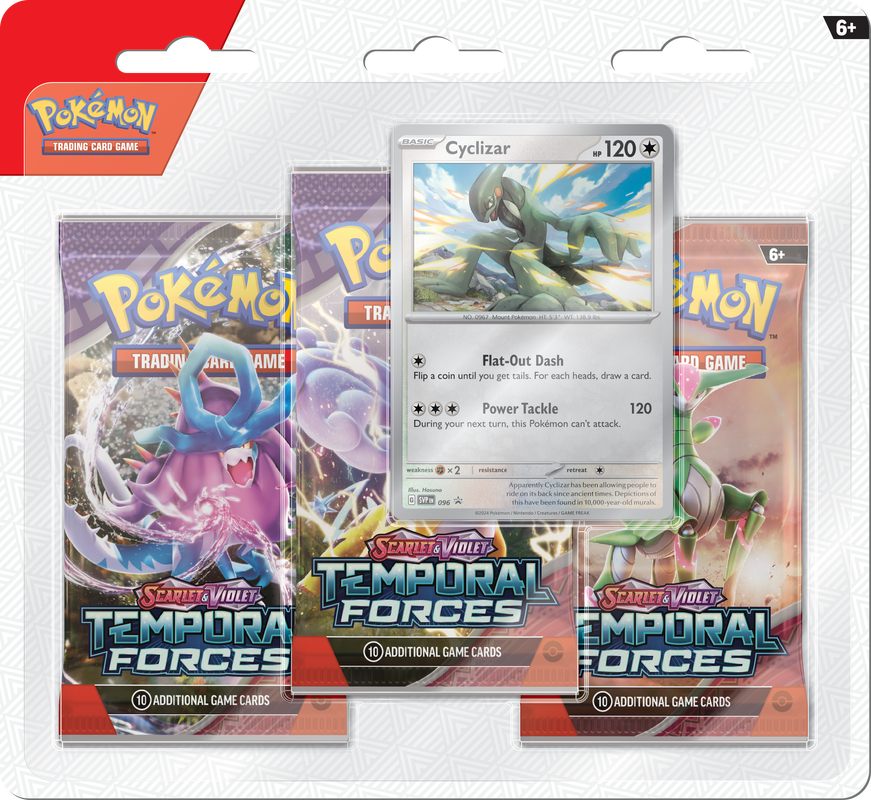 Pokemon SV5: Temporal Forces 3-Pack Blister