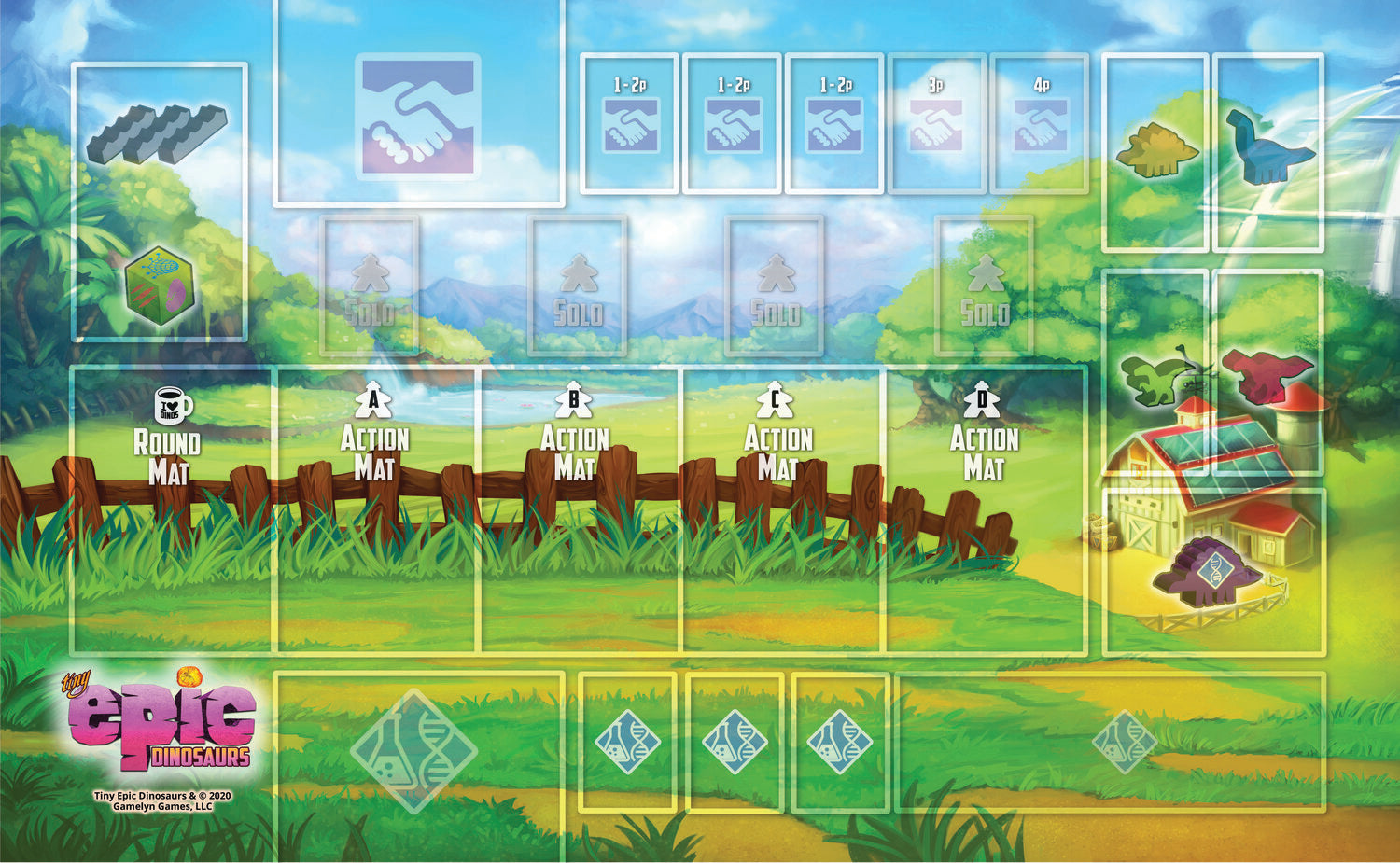 Tiny Epic Dinosaurs Playmat - Board Game