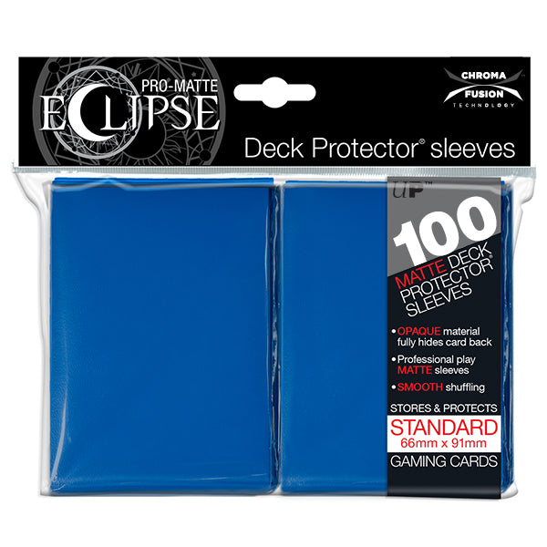 Ultra Pro 100-count Pro-Matte Eclipse Standard Deck Protectors - Blue