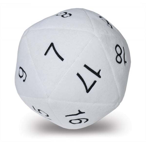 Ultra Pro Jumbo D20 Plush Dice : White