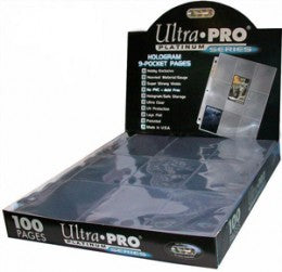 Ultra-Pro 9-Pocket Platinum Pages for Standard Size Cards (100 sheets per box)