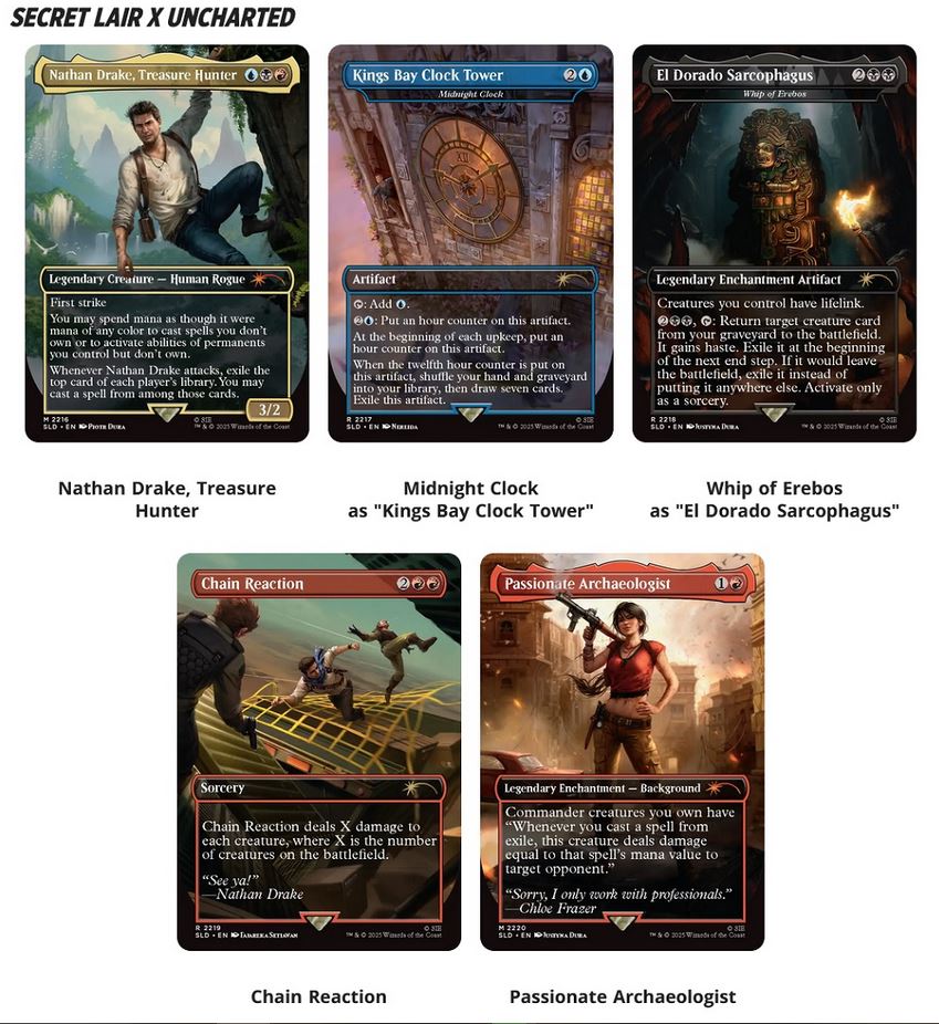 Magic the Gathering: Secret Lair Playstation Super Drop - Uncharted: Saga of Thieves