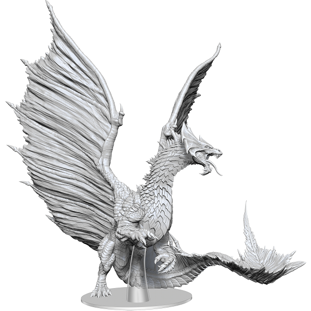 D&D Unpainted Minis Adult Brass Dragon