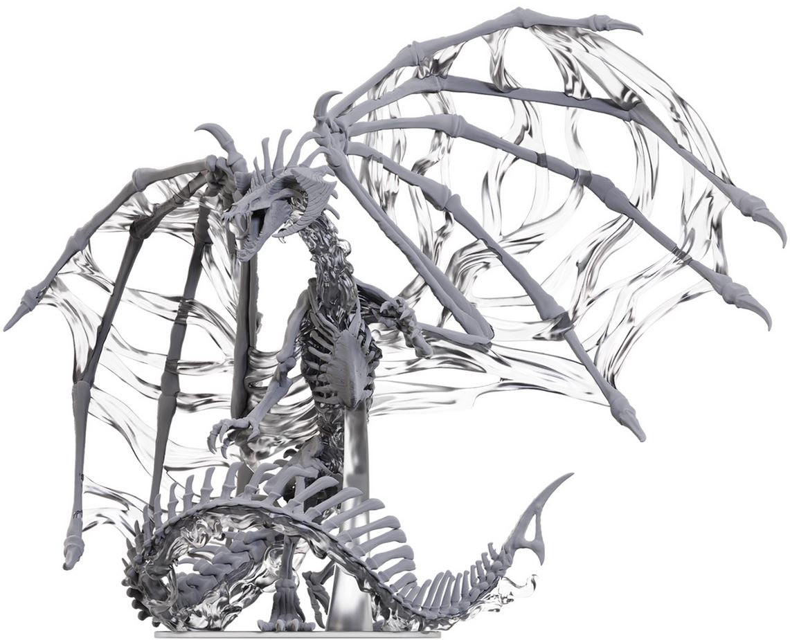 D&D Unpainted Minis Black Dracolich Boxed Mini