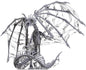 D&D Unpainted Minis Black Dracolich Boxed Mini