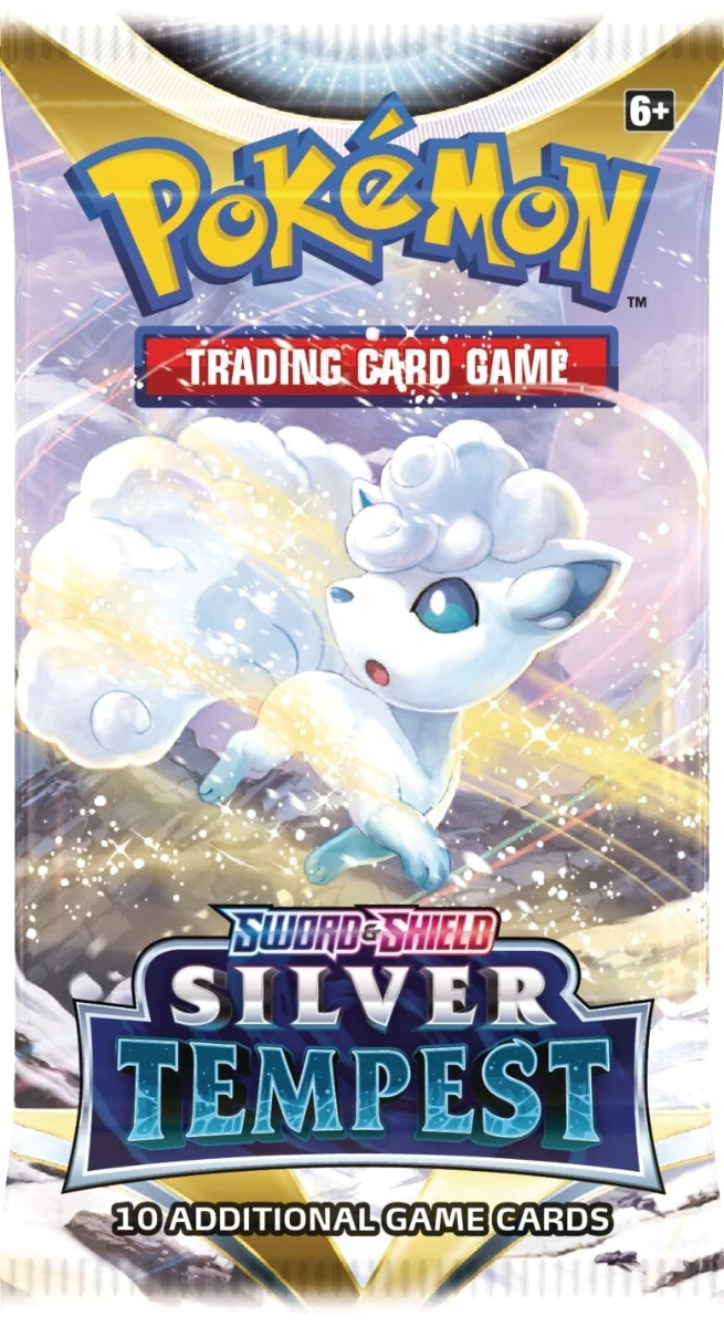 Pokemon Sword & Shield 12 Silver Tempest Booster Pack (Buy 2 Get 1 Free)