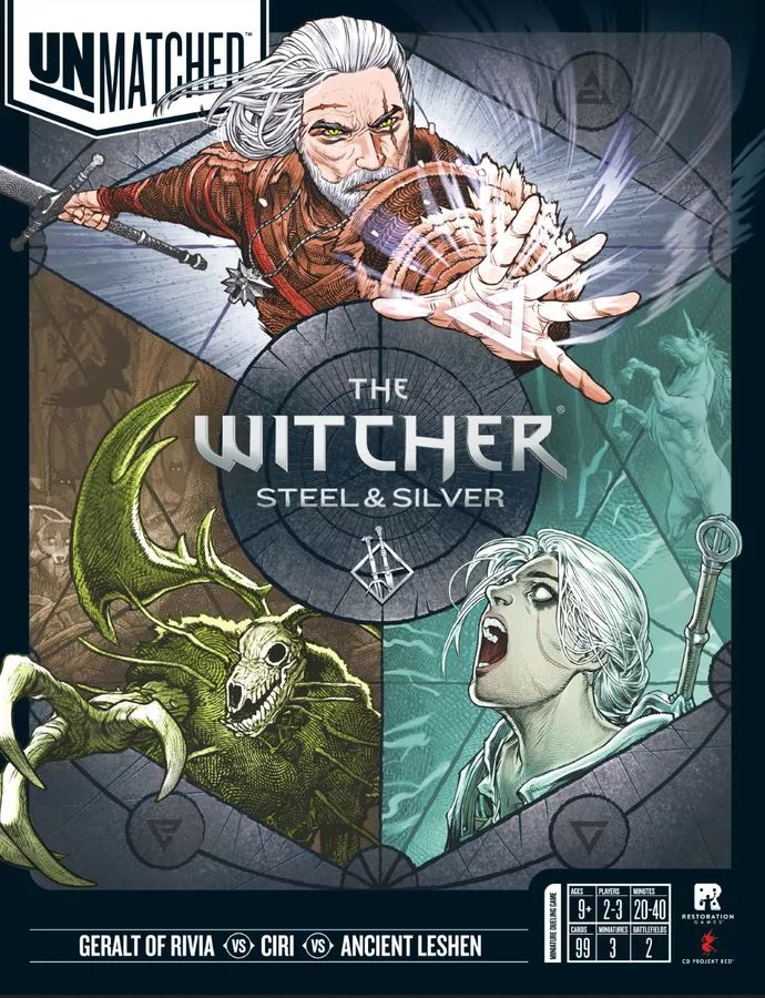 Unmatched Witcher Steel & Silver - Board Game
