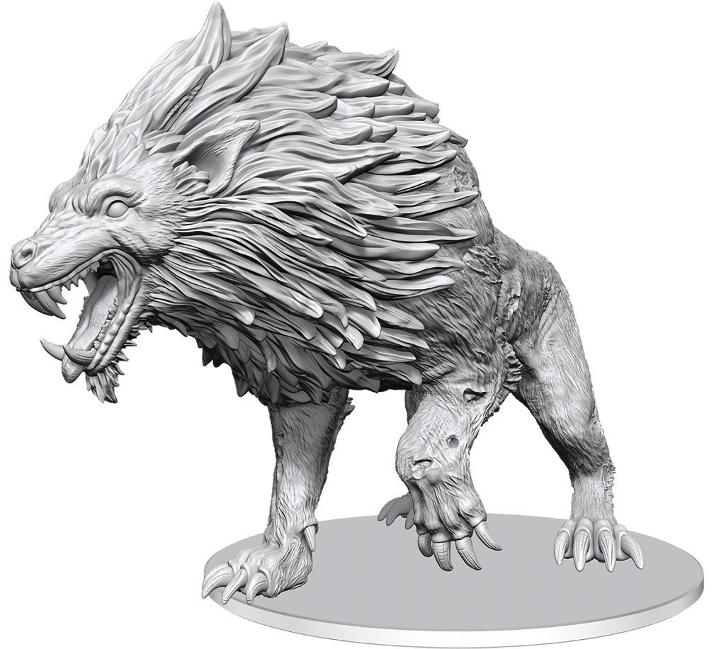 Dungeons & Dragons Unpainted Minis Dire Worg
