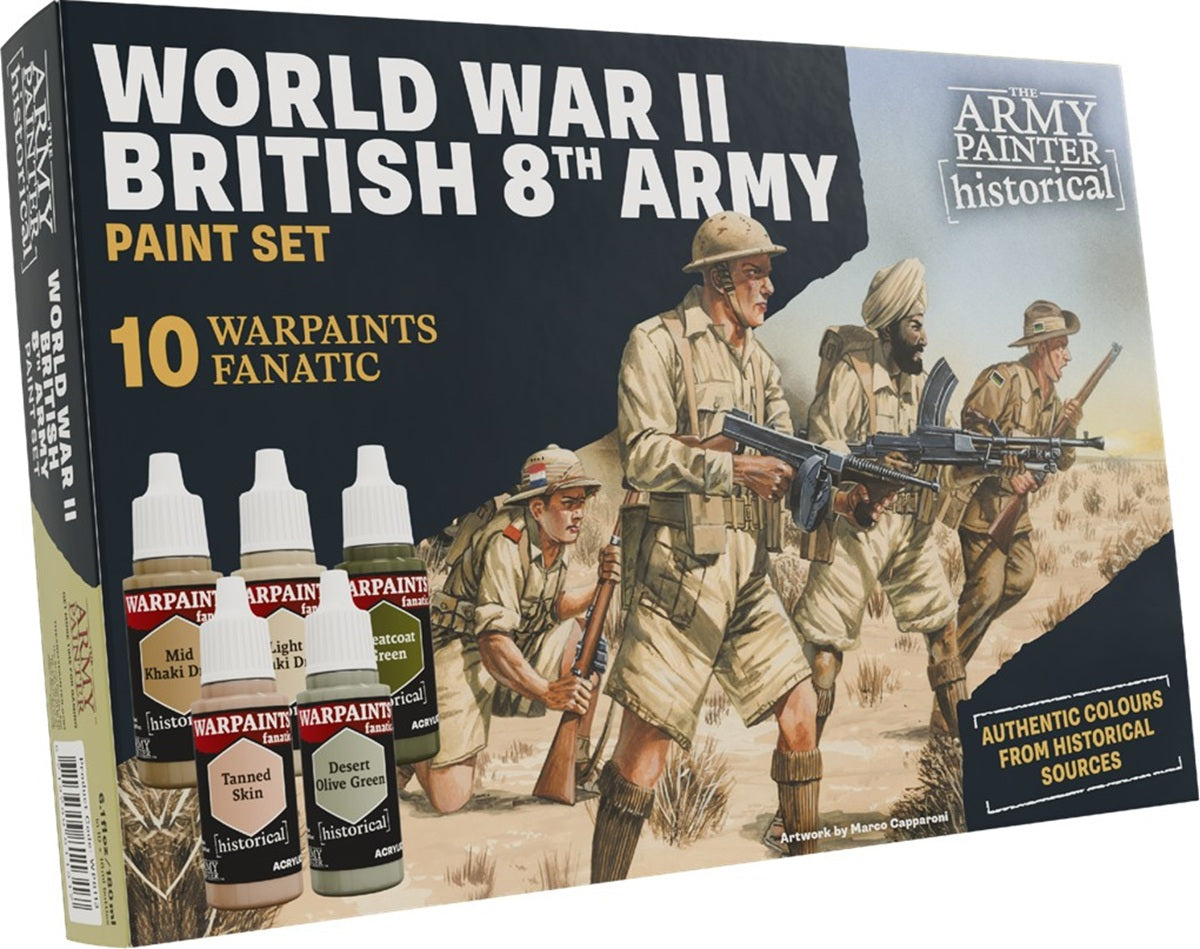 Historical: WWII British 8th Army Paint Set - Board Game
