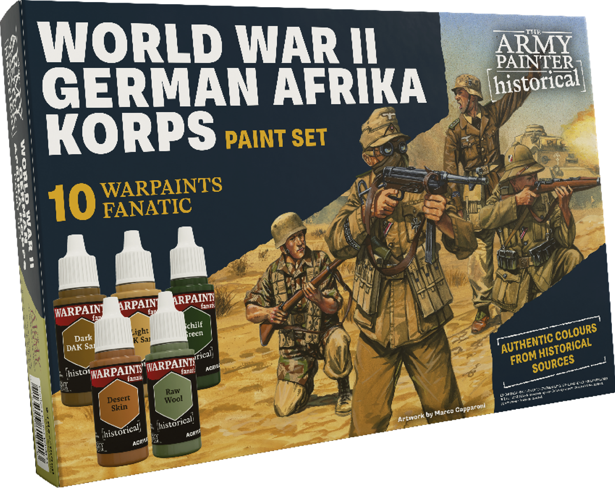 Historical: WWII German Afrika Corps Paint Set - Board Game