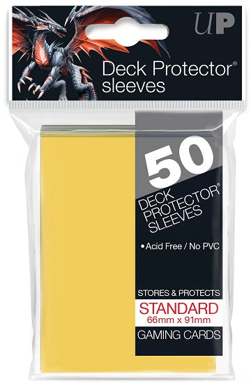 Ultra PRO PRO-Gloss Deck Protector Sleeves - 50 Count - Yellow