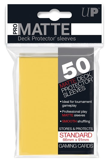 Ultra PRO PRO-Matte Deck Protector Sleeves - 50 Count - Yellow