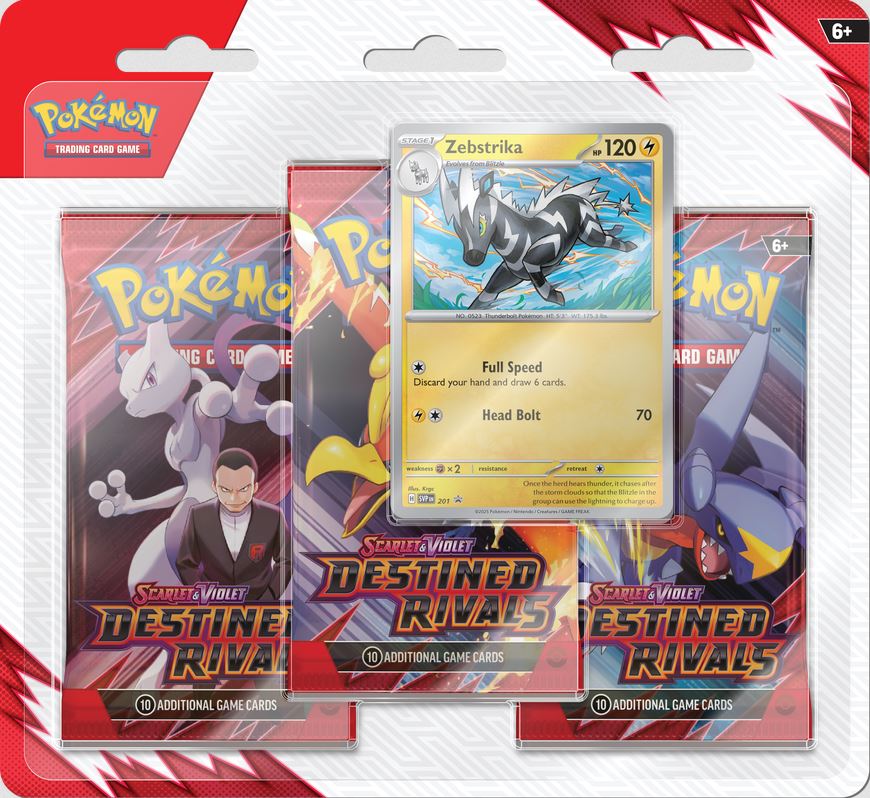 Pokemon SV10: Destined Rivals 3-Pack Blister (Assorted)